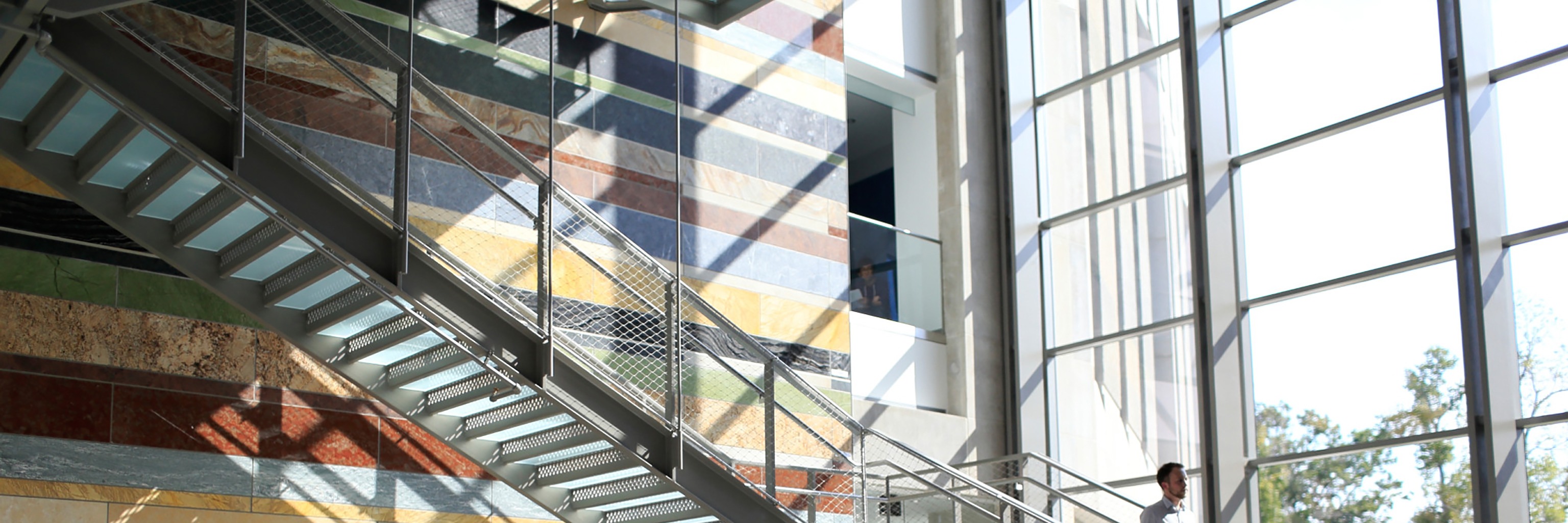 Staircase in the Global and International Studies Building