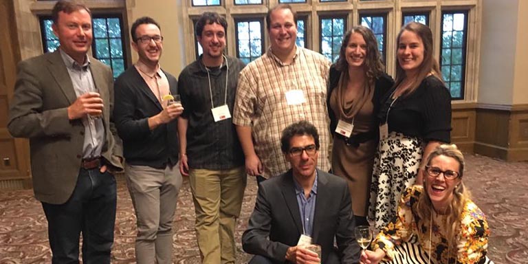 Group of people smiling