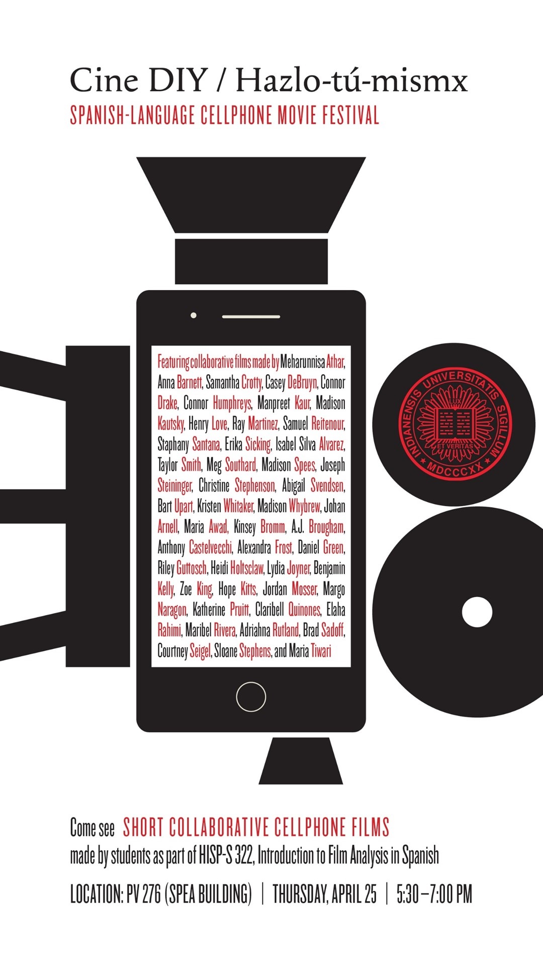 Cellphone movie flyer