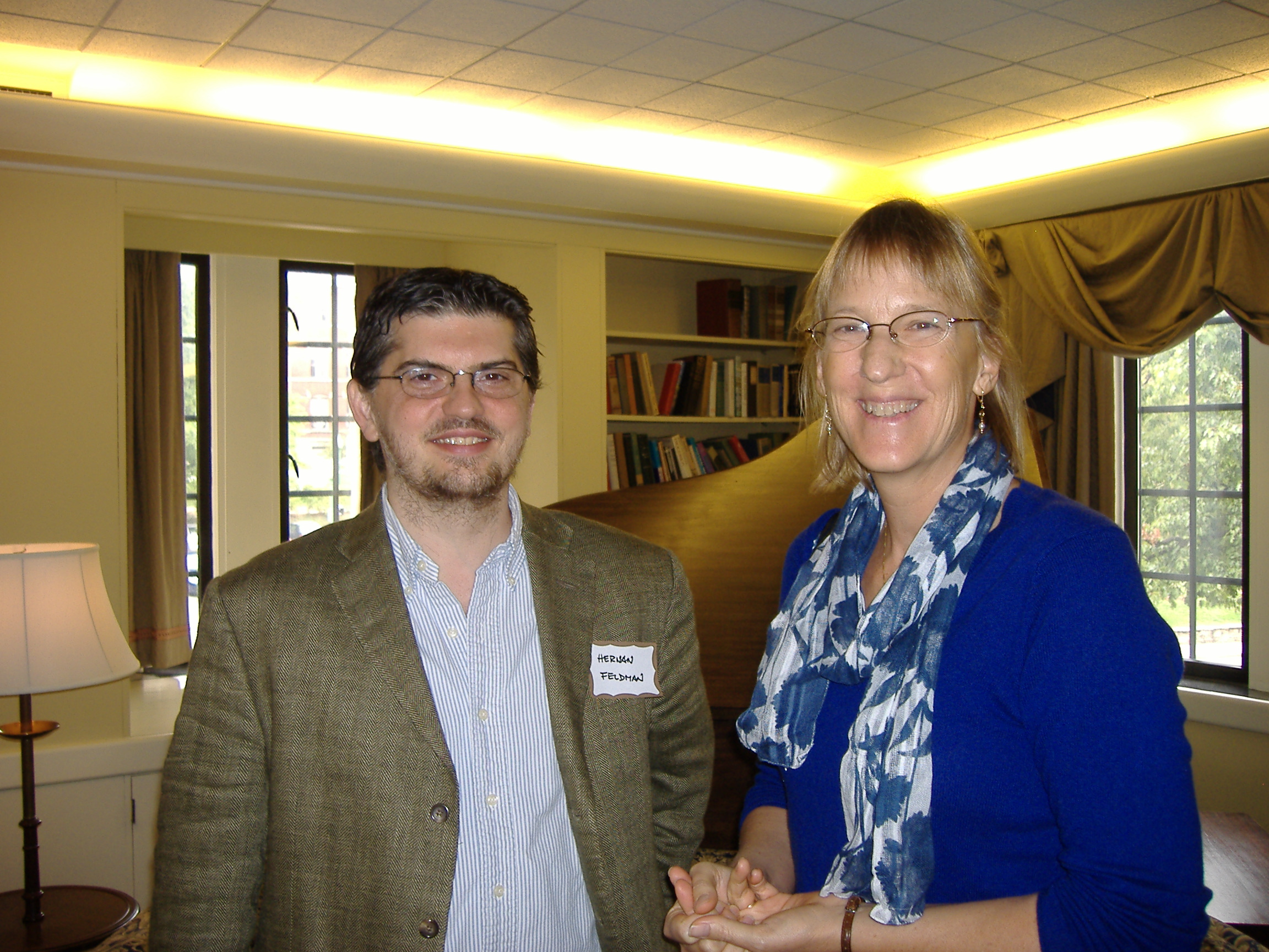 60th Anniversary panelist and alumnus Hernán Feldman with mentor and dissertation director Kate Myers