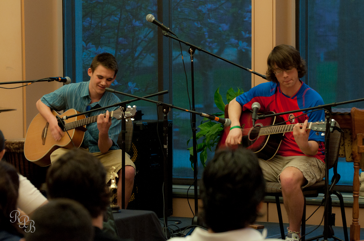Students playing music
